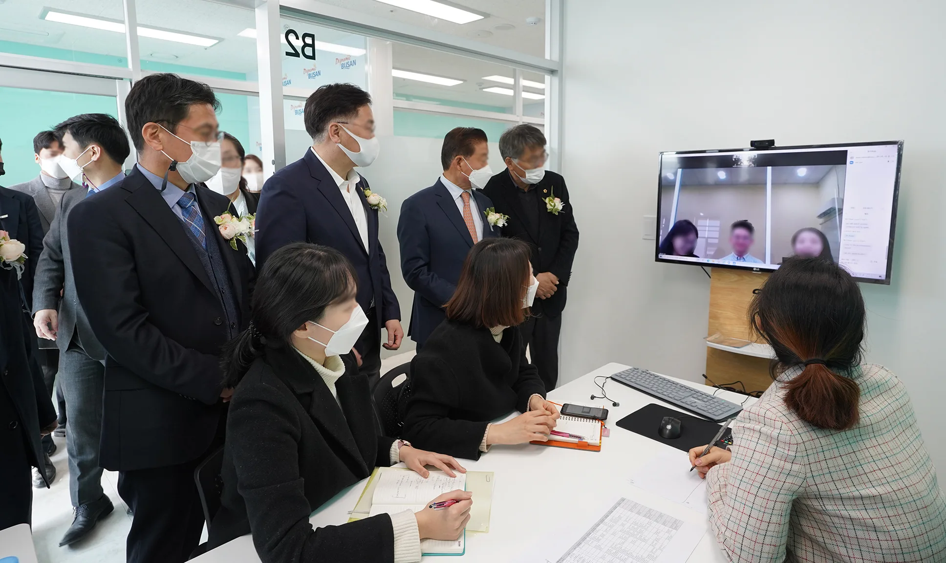 서부산 온라인수출상담장 개소식
