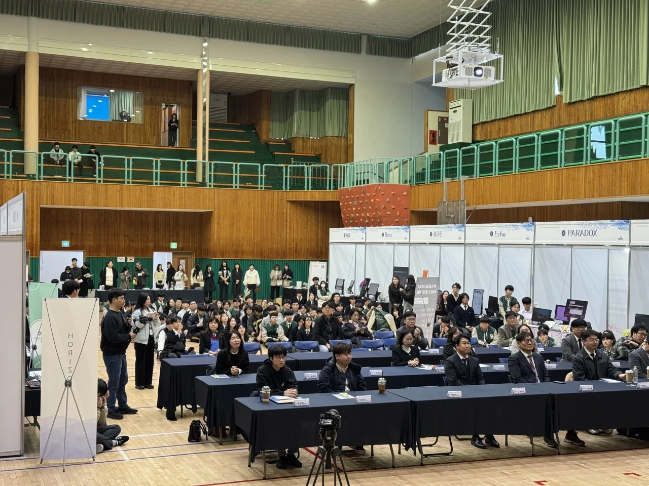 부산마이스터고 전공동아리 프로젝트 결과 전시회 2번 행사 사진